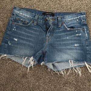 J Brand medium dark wash denim shorts